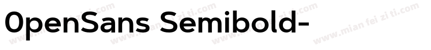 0penSans Semibold字体转换